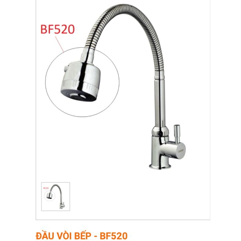 Đầu vòi bếp BF520 Caesar chính hãng