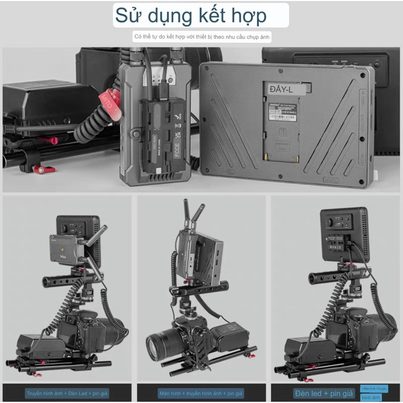 Dummy DTAP to NP- F550/ F970/ F750 có thể sử dụng hai mặt Truyền hình ảnh và kết nối với màn hình không dây