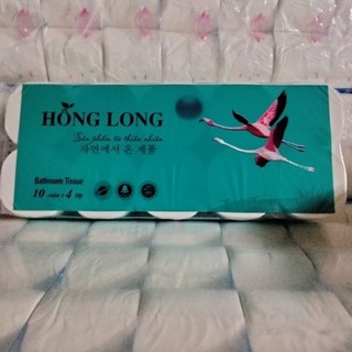 Giấy vệ sinh 10 cuộn Hồng Long giấy đẹp giai