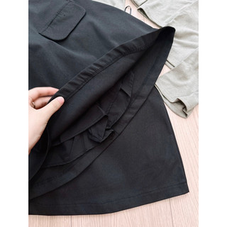 Sét bộ áo len zip cổ nơ chân váy đen