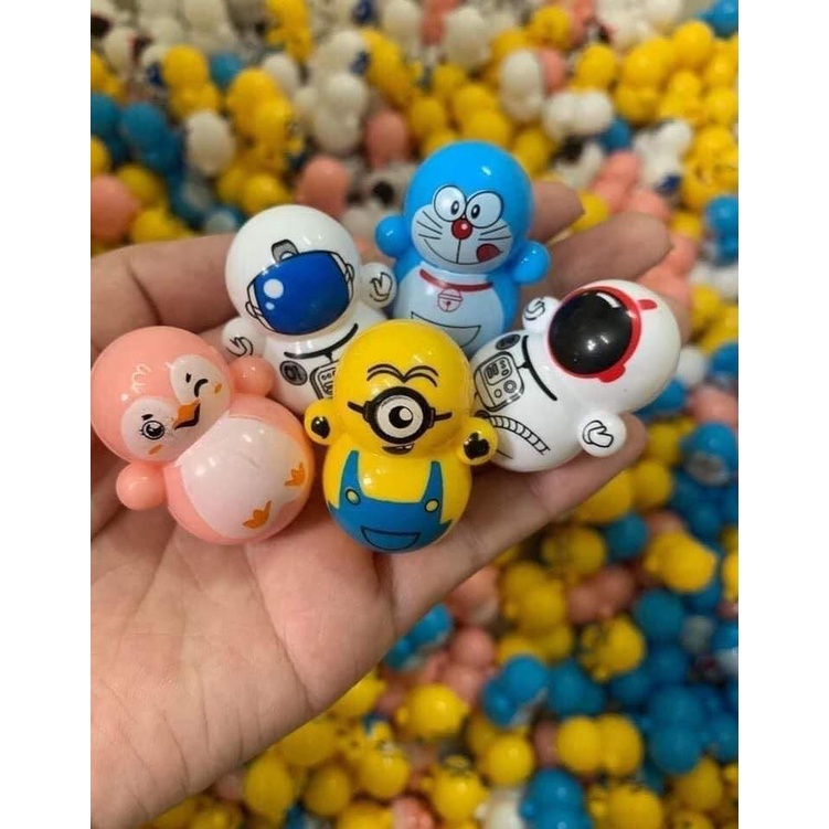 Lật Đật mini Hình Squid Game Và Doaremon Dễ Thương Siêu Đáng Yêu Đồ Chơi Cho Bé.