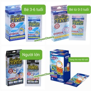 Miếng dán hạ sốt ByeBye Fever cho bé