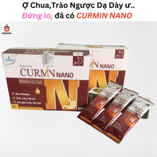 1 Hộp CURMIN NANO BÌNH VỊ GEL – Giảm Ợ Chua, Đau Rát Thượng Vị, Trào Ngược Dạ Dày 30 gói.