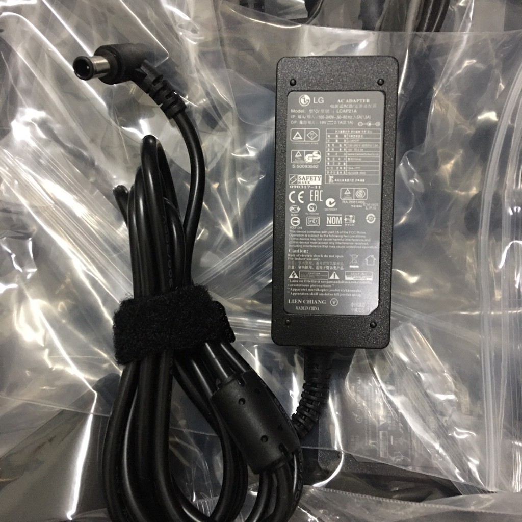 Bộ sạc nguồn cho Màn hình LG 19V - 2.1A | Adapter màn hình LG 19V - 2.1A tặng kèm dây nguồn