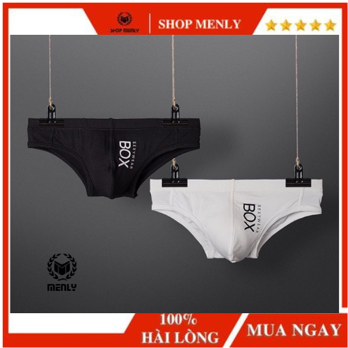 Quần sịp nam tam giác màu đen và trắng