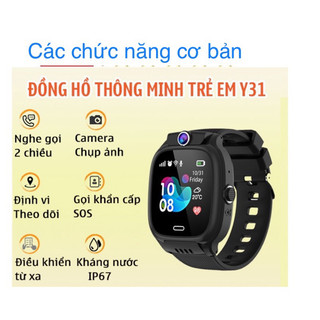 Đồng hồ thông minh Y36 gọi video (xanh đen hồng)