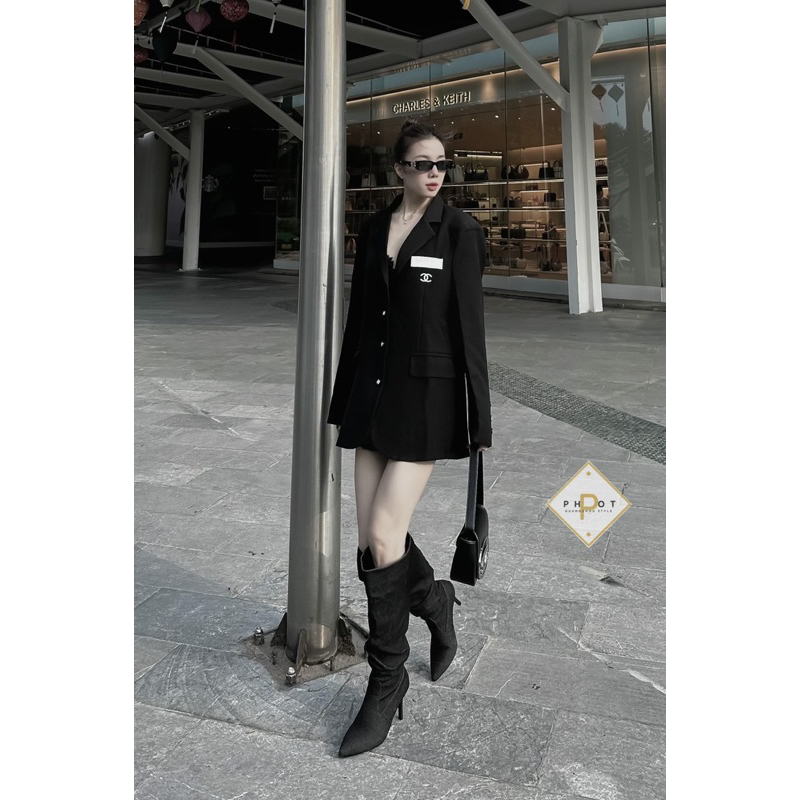 Áo Khoác Vest Chà Neoo Thêu Lưng Siu Cấp