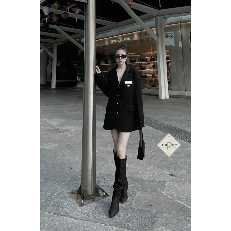 Áo Khoác Vest Chà Neoo Thêu Lưng Siu Cấp