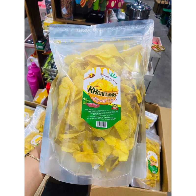 Khoai sấy đà Lạt thơm ngon giòn rụm bịch 450g date mới