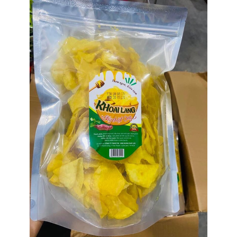Khoai sấy đà Lạt thơm ngon giòn rụm bịch 450g date mới