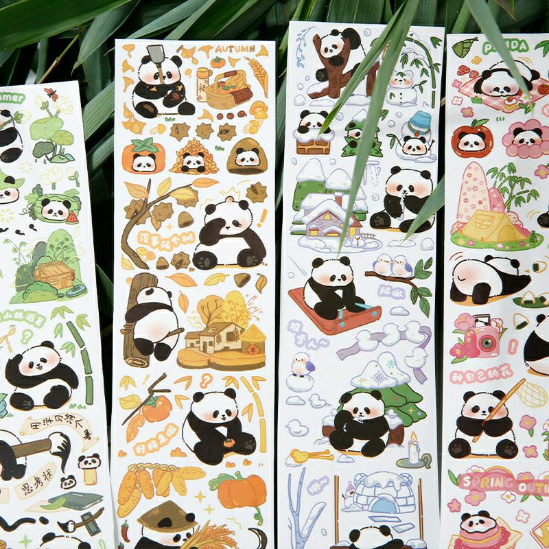 Dải sticker hình dán gấu trúc / panda dễ thương 350mm
