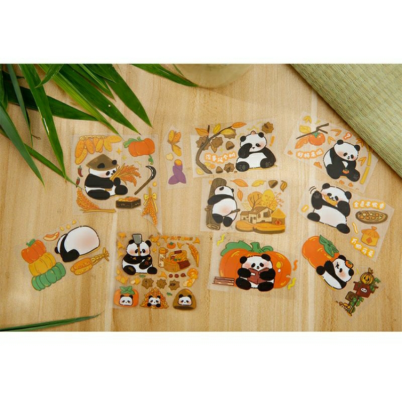 Dải sticker hình dán gấu trúc / panda dễ thương 350mm