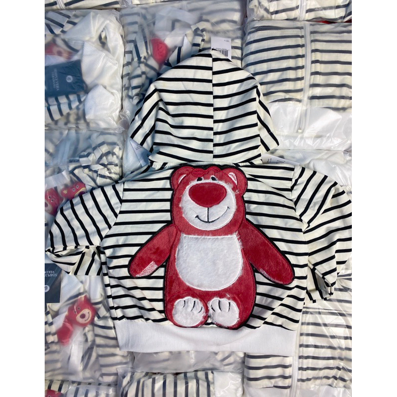 Áo khoác gấu dâu cho bé gái