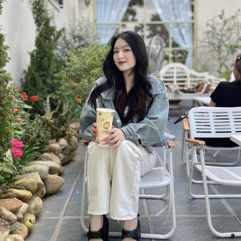 Áo Khoác Bò Form Crop TENPO | Denim Jacket