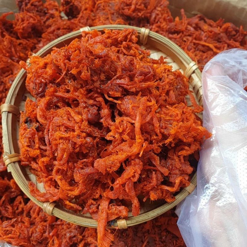 300G Khô bò, bò khô xé sợi thơm ngon cay giòn, khô bò xé sợi 100% từ thịt bò tươi loại 1