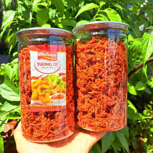 300G Khô bò, bò khô xé sợi thơm ngon cay giòn, khô bò xé sợi 100% từ thịt bò tươi loại 1