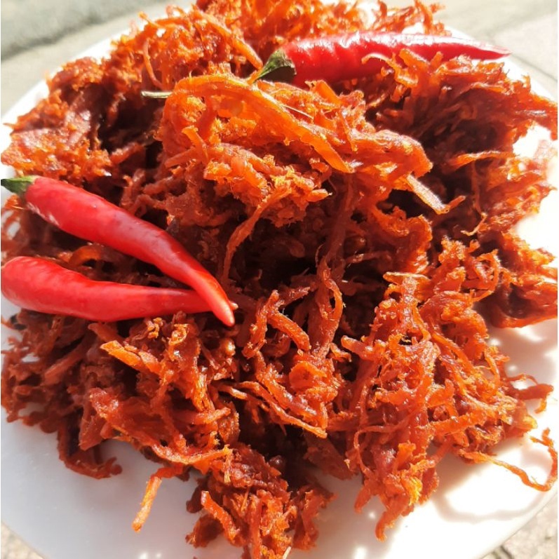 300G Khô bò, bò khô xé sợi thơm ngon cay giòn, khô bò xé sợi 100% từ thịt bò tươi loại 1