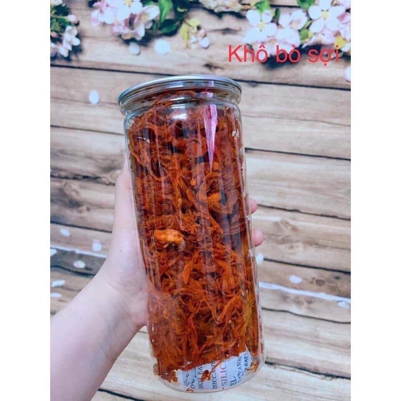 300G Khô bò, bò khô xé sợi thơm ngon cay giòn, khô bò xé sợi 100% từ thịt bò tươi loại 1
