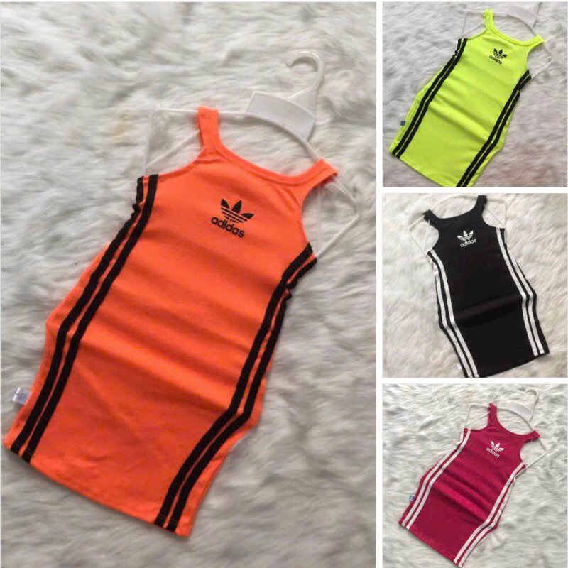 Đầm body in adidas cho bé gái