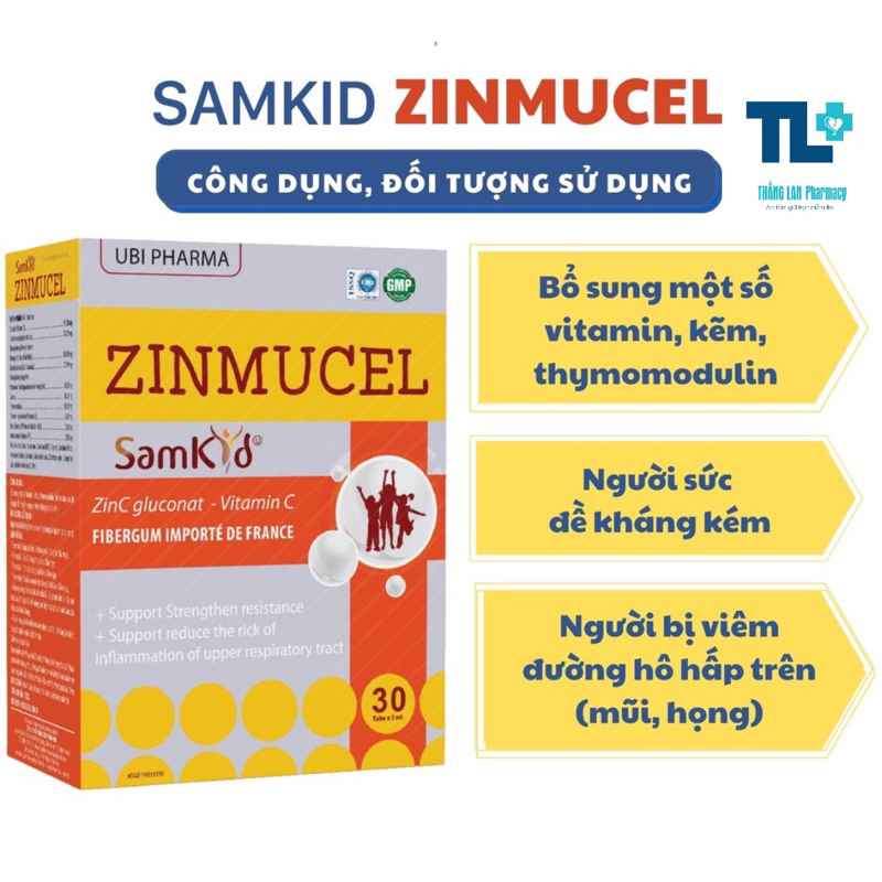 Zinmucel bsung Kẽm+tăng sức đề kháng