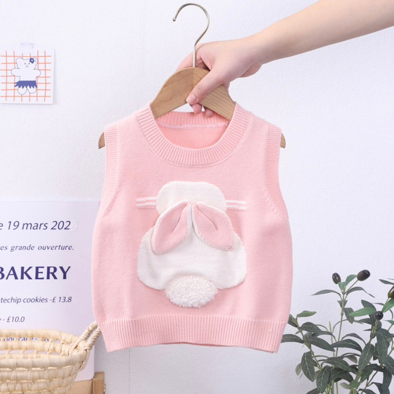 GL1080 - Áo Gile Thỏ Trước Cho Bé