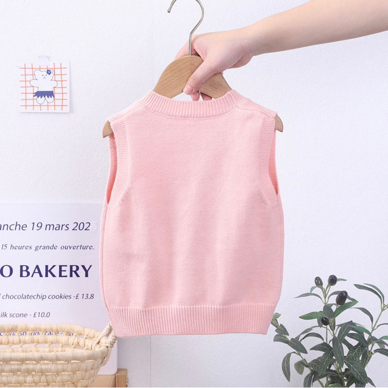 GL1080 - Áo Gile Thỏ Trước Cho Bé