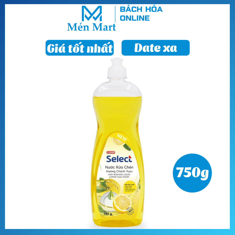 Nước rửa chén chanh yuzu Coop Select 750g