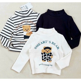 Combo 3 áo nỉ hình gấu trẻ em vnxk, basic,bé nào cũng cần