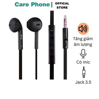 Tai nghe nhét tai có dây BYZ chân tròn s389 âm nhạc hay chất lượng bền giá tốt xài cho máy tính điện thoại - CarePhone