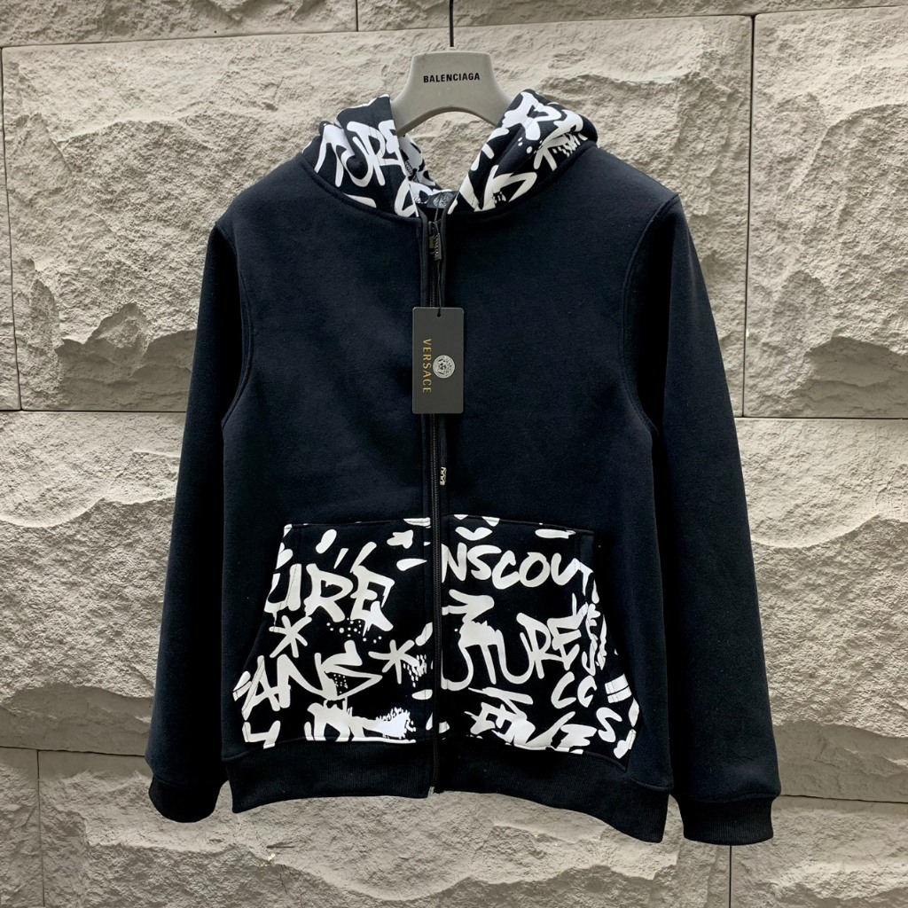 Áo Nỉ Hoddie Vơ Sa Cơ Hoạ Tiết Sắc Nét Hottrend
