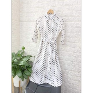 Đầm, váy chấm bi Mango xuất dư