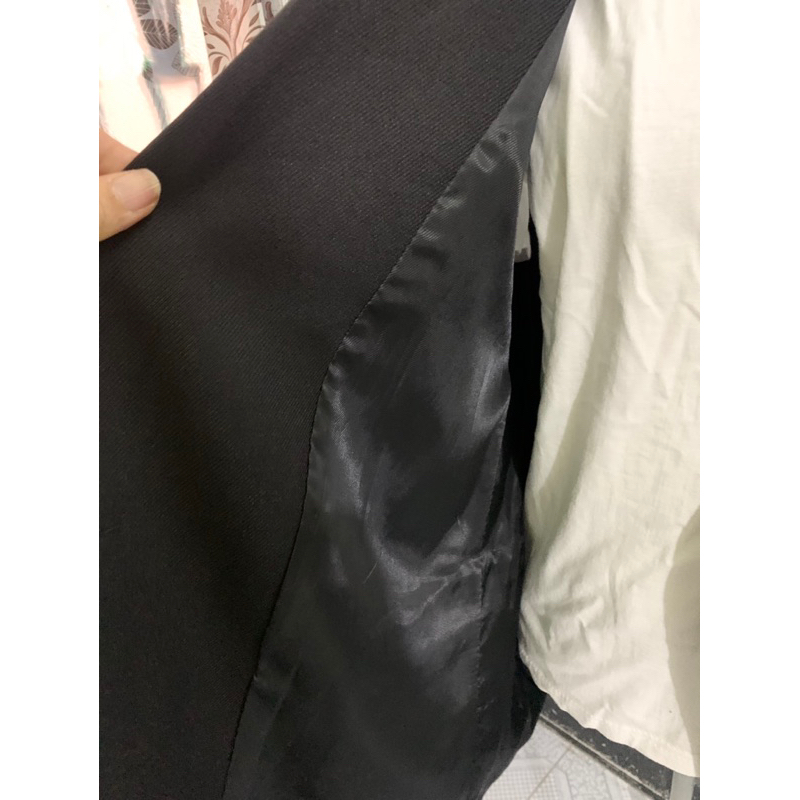 Áo khoác blazer màu đen Unisex Nam/nư size XL 58-68kg