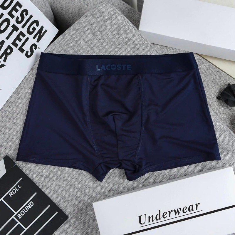 Quần Lót Nam BOXER Hộp 5 Sịp Đùi Nam Trơn Vải Thun Lạnh Thông Hơi Co Dãn 4 Chiều - Quần xì nam Thun Lạnh Mềm Mịn
