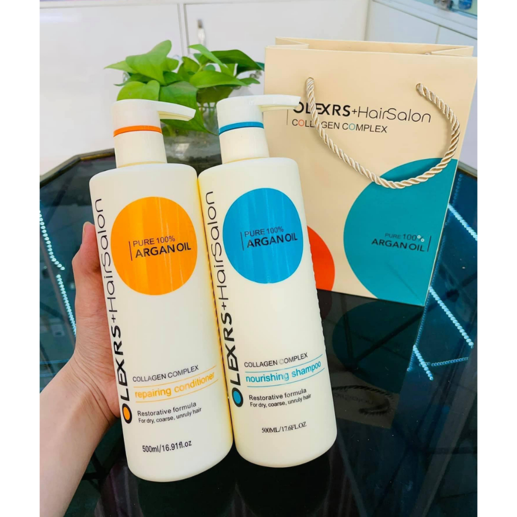 Dầu gội Olexrs Collagen Chính Hãng giảm rụng gàu tóc