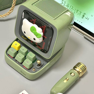 Loa bluetooth DIVOOM DITOO MIC 15w kết hợp micro karaoke và màn hình bàn phím chính hãng