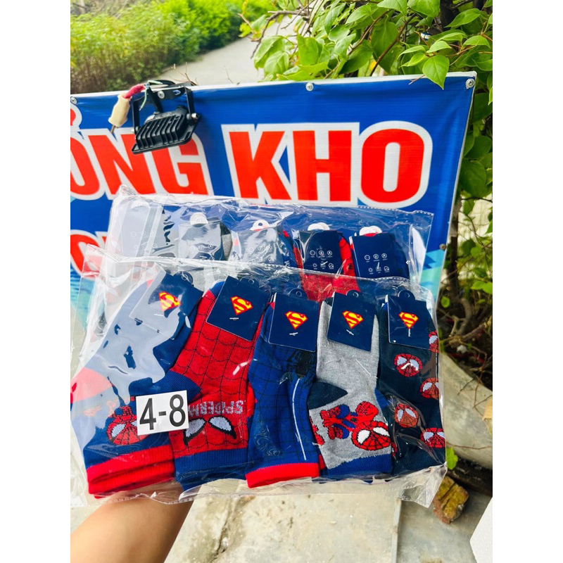 Sét 10 đôi tất siêu nhân cho bé