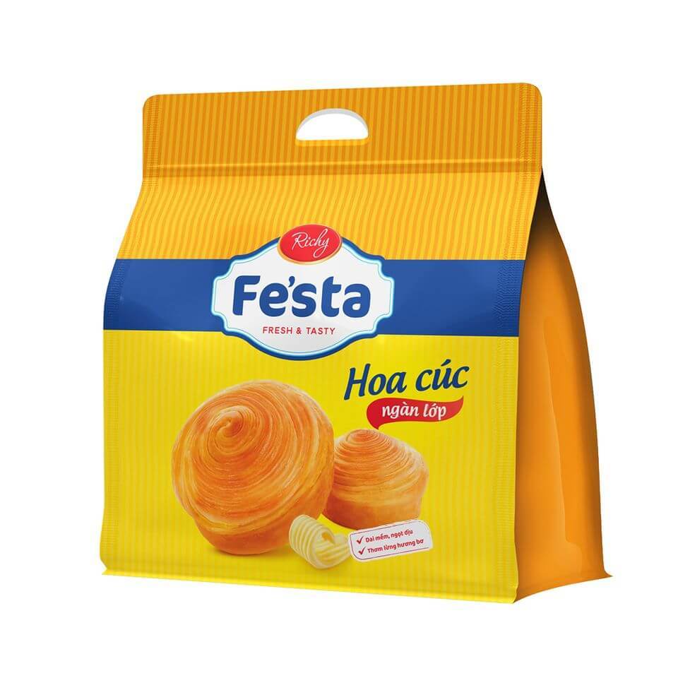 Bánh mì hoa cúc ngàn lớp Festa Richy túi 110g