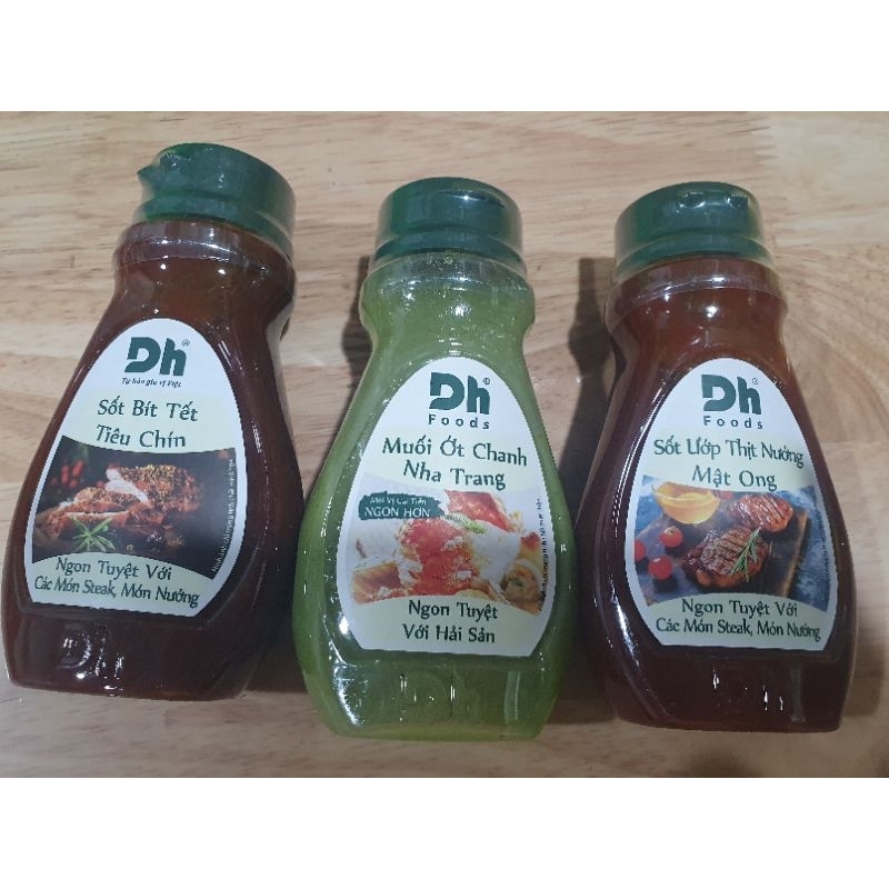 Muối ớt chanh - sốt ướp thịt nướng mật ong - sốt bít Tết tiêu chín DH Foods gia vị nước sốt chấm hải sản đồ nướng 200gr