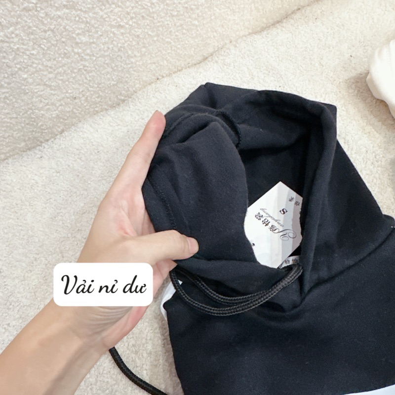 Bộ thể thao nữ có mũ chữ alen 2 màu