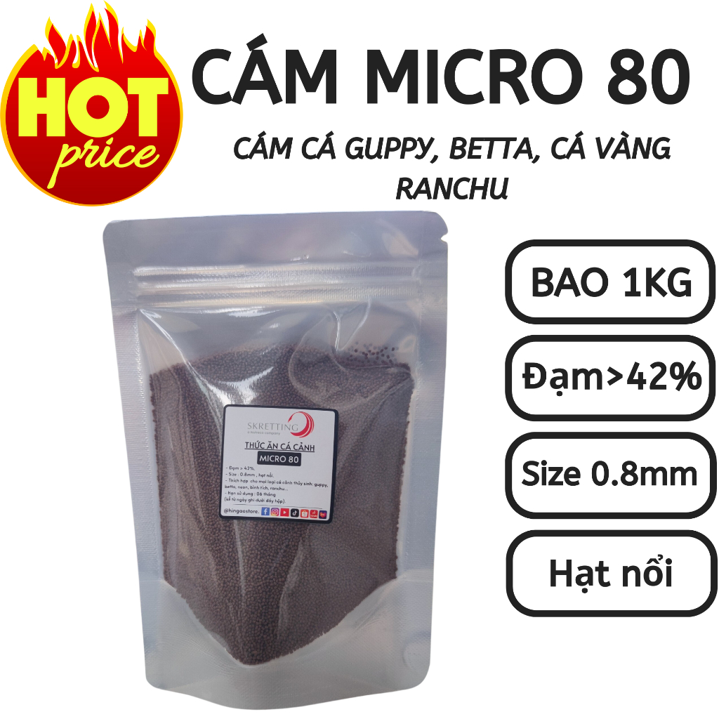 phù hợp cho mọi loại cá thủy sinh Guppy, Betta, Ranchu, Cá Vàng | Hingaostore.