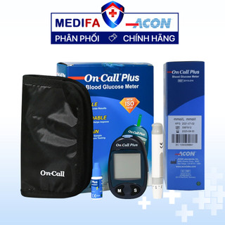 Bộ Máy Đo Đường Huyết On Call Plus Acon Biotech Mỹ Tặng Kèm 25 Que Thử & 25 Kim Lấy Máu