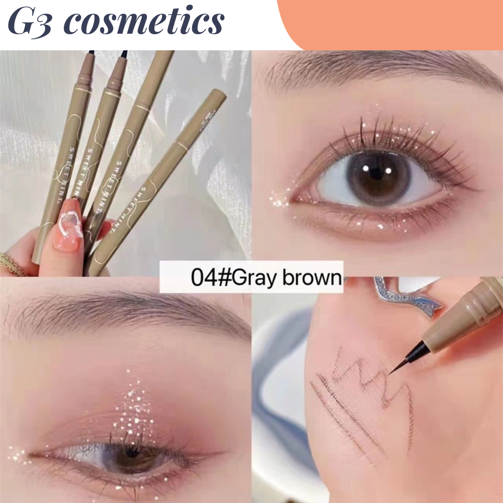 Bút kẻ mắt nước SWEET MINT đầu mảnh siêu mượt bền màu lâu trôi make up cực dễ dàng