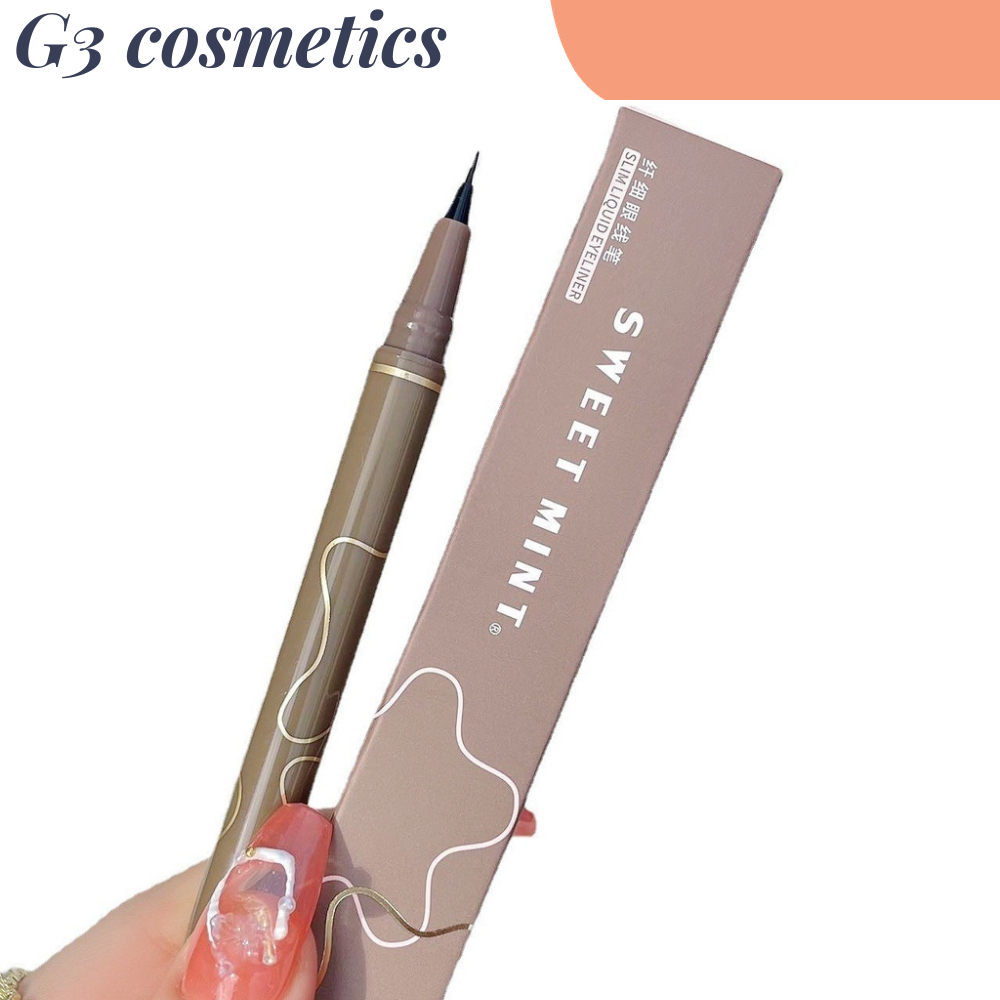 Bút kẻ mắt nước SWEET MINT đầu mảnh siêu mượt bền màu lâu trôi make up cực dễ dàng
