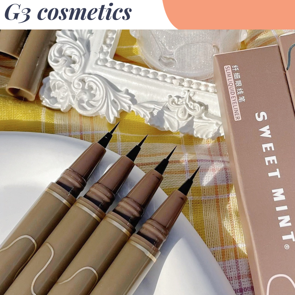 Bút kẻ mắt nước SWEET MINT đầu mảnh siêu mượt bền màu lâu trôi make up cực dễ dàng