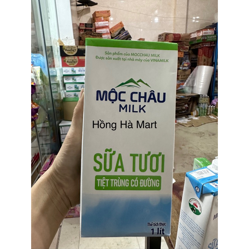 1 Lít Sữa Tươi Mộc Châu Có Đường -Không Đường