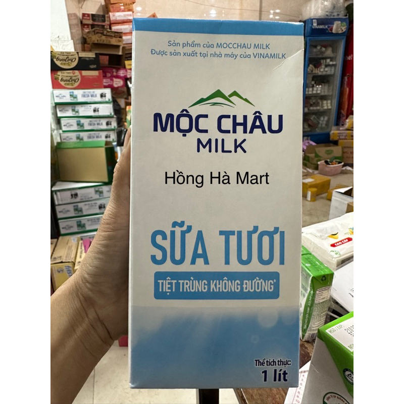 1 Lít Sữa Tươi Mộc Châu Có Đường -Không Đường