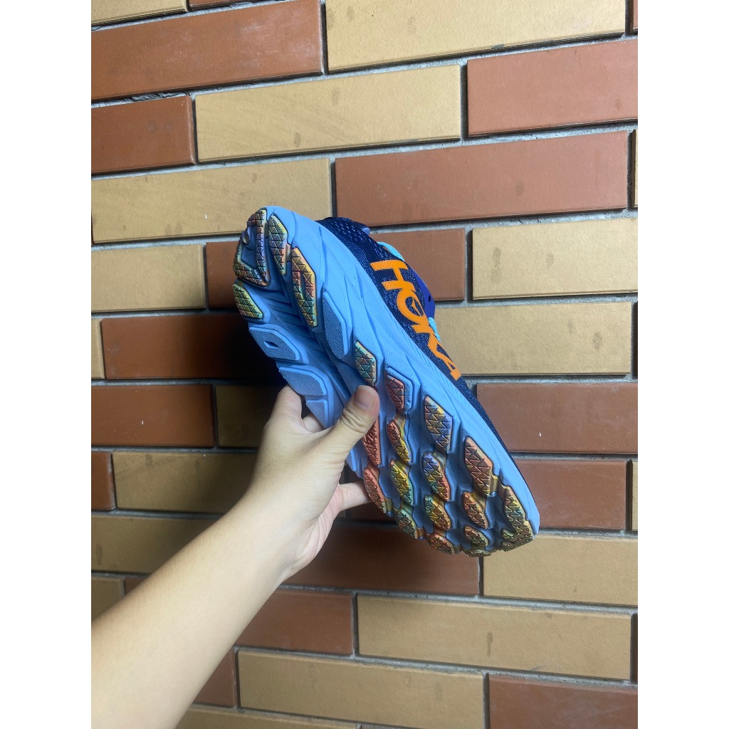 GIÀY CHẬY BỘ HOKA xanh cam- running shoes đậm  Giay Tập Gym