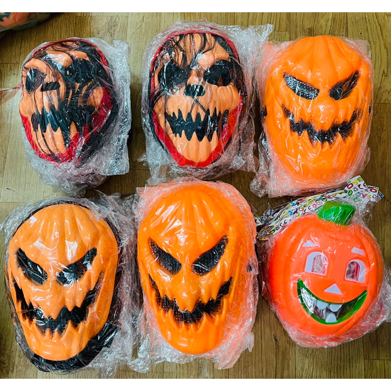 Mặt nạ bí ngô hoá trang halloween / mặt nạ bí ngô chơi HALOWEEN