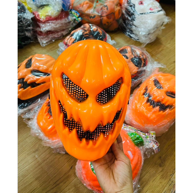 Mặt nạ bí ngô hoá trang halloween / mặt nạ bí ngô chơi HALOWEEN