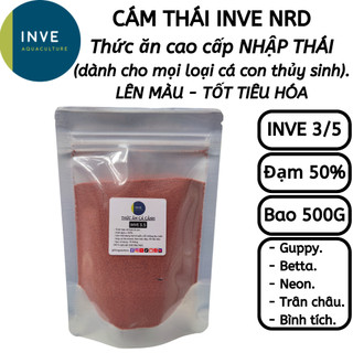 Bao 500G Cám Inve 3/5, cám thái inve 3.5 - Thức ăn cám cá lớn, cá 7 màu, cá betta, cá thủy sinh | Hingaostore.